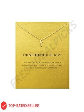 Key Pendant necklace Confidence Key Inspiring Meaning Jewelry